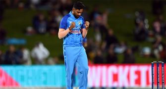 PICS: Rain-hit 3rd T20I tied; India win NZ series