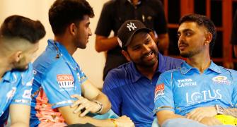 WPL FINAL PIX: Sachin, Rohit cheer for MI at Brabourne