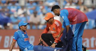 Blow for India: Gill retires hurt on 79