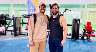 Umesh Catches Up With 'Legend' Dhoni