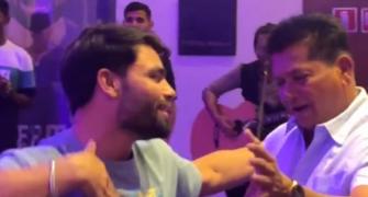 SEE: Rinku, KKR Coach Show Off Moves