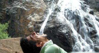 Unusual summer pics: Gulping down a waterfall!