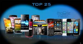 Top 25 most searched phones in India