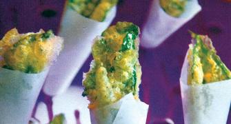 Recipe: Spinach Tempura with Radish Dipping Sauce