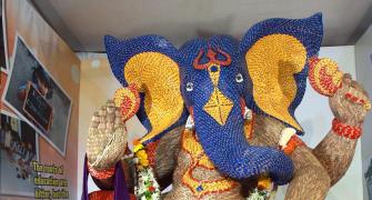 UNUSUAL PICS: Ganesha idols made of pencils, modaks and more!