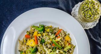 Recipe: Brown Rice and Sprouts Pulao