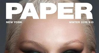 Topless Bella goes bleach blonde for mag cover