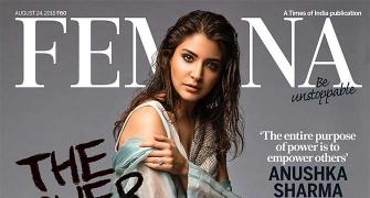 Insanely SEXY! Anushka shows off bare leg on mag cover