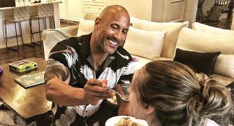 Cool dad. Adorable spouse. Dwayne Johnson has life goals for you