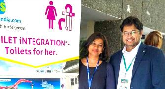 Ulka and Rajeev convert buses into ladies's toilets