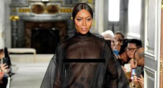 Naomi's braless look is not for the faint hearted