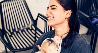 Pics! Samantha's fun-filled moments with her pet