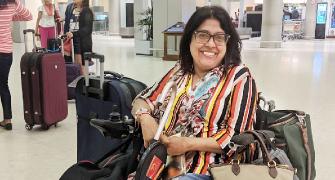 Wheelchair bound, she's travelled solo to 58 countries