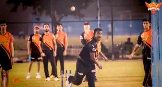 IPL: Legend Murali bowls in the nets!