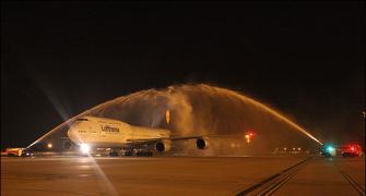 IMAGES: Lufthansa flies world's newest aircraft to India