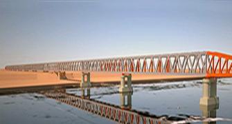 India's longest rail-cum-road bridge