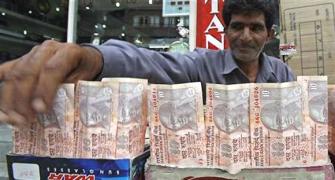 Rupee ends 5 paise down against the dollar