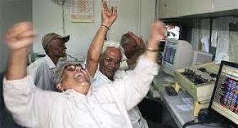 Sensex up over 100 points; SBI up nearly 3%