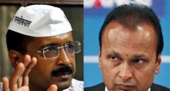 Reliance Infra goes hammer and tongs behind Aam Aadmi Party