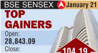 INFOGRAPHIX: 10 top gainers among Sensex stocks