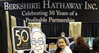 Buffett celebrates 50th yr at Berkshire, faces tough questions