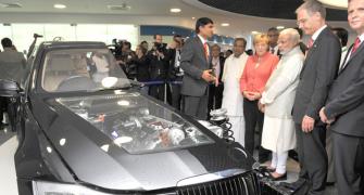 Modi, Merkel visit Bosch facility