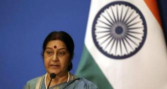 Livid Sushma asks Amazon to apologise for insulting Indian flag