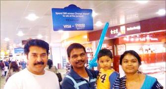 Spotted: Mammootty in Singapore