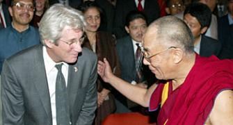 Richard Gere meets the Dalai Lama in Bihar