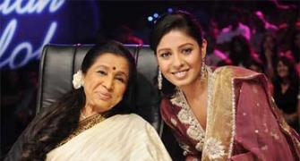 Sharing the Idol stage with Asha Bhosle!