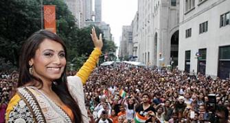 Pix: Rani Mukerji at the New York India day parade