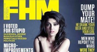 Singham's Kajal goes topless on magazine cover