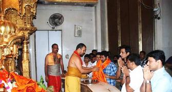 PIX: Prabhu Deva, Sonu Sood visit Siddhivinayak temple