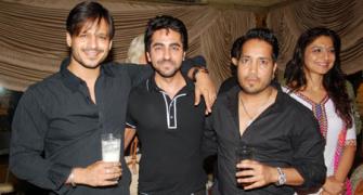 PIX: Ekta Kapoor, Vivek Oberoi party with Mika