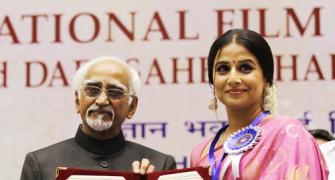 PIX: Vidya Balan receives her National Award