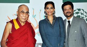 Anil Kapoor, Sonam, Raveena meet the Dalai Lama