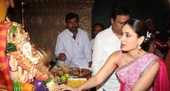 PIX: Kareena celebrates Ganesh Chaturthi with fans