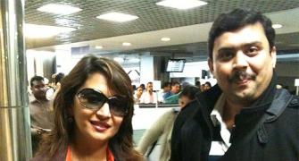 Spotted: Madhuri Dixit at Mumbai airport
