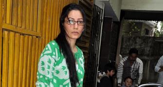 PIX: Maanyata Dutt attends Policegiri screening with kids
