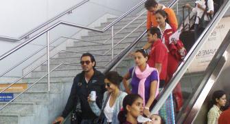 Spotted: Sonam Kapoor, Arjun Rampal at Delhi airport
