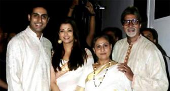 Amitabh, Abhishek, Aishwarya celebrate Jaya Bachchan's birthday