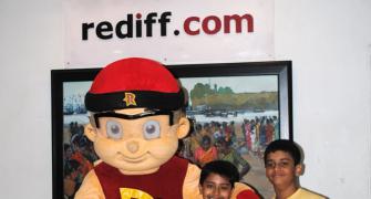 PIX: Mighty Raju visits Rediff office