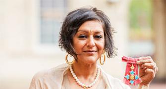 Meera Syal receives a CBE from Prince Charles
