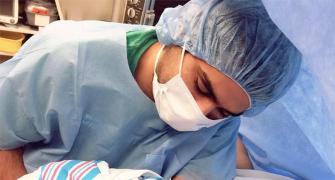 PIX: Veena Malik gives birth to baby girl