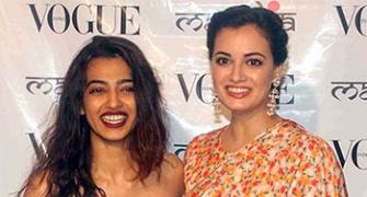 PIX: Radhika Apte, Dia Mirza mingle at a fashion event