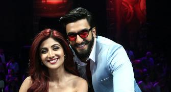 PIX: Ranveer's fun show time with Shilpa Shetty