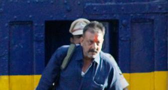 PIX: Sanjay Dutt walks out of Pune's Yerwada jail