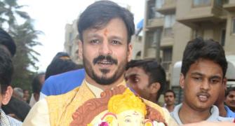 PIX: Vivek Oberoi bids adieu to Ganpati