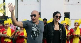 PIX: Vin Diesel arrives in Mumbai, Deepika welcomes him