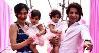 PIX: Karanvir Bohra's daughters turn one, and it's time to party!
